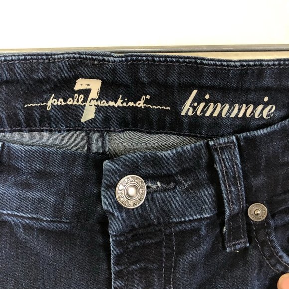 7 FOR ALL MANKIND Kimmie Dark Denim Bootcut Jeans - Picture 4 of 9